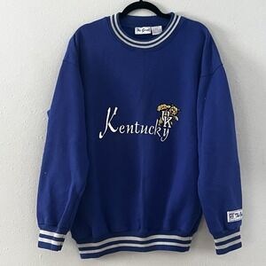 Vintage Kentucky Wildcats Crewneck Sweatshirt The Game Blue Oversized XL Embroid